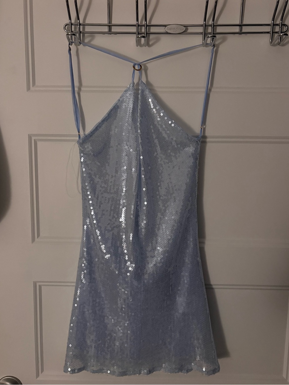 Peppermayo cowl neck sequin dress